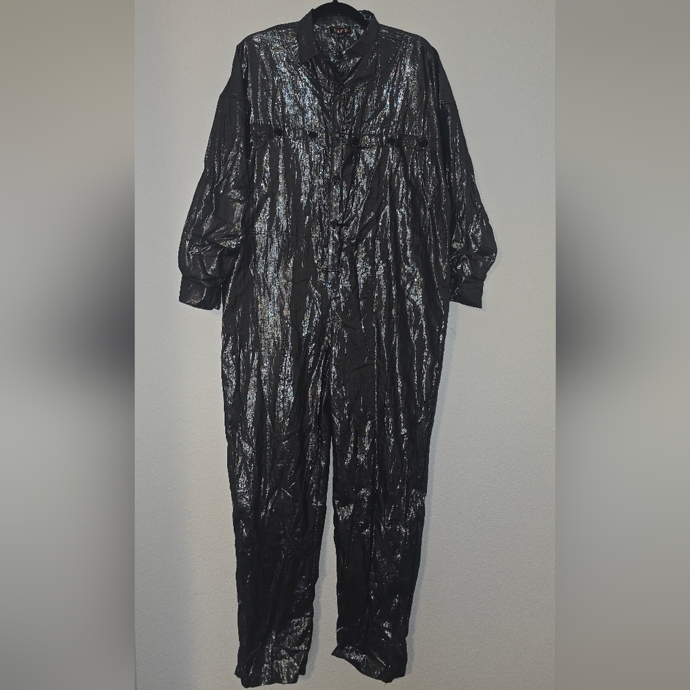 Suzie Kondi Women's Lurex Button Front Jumpsuit